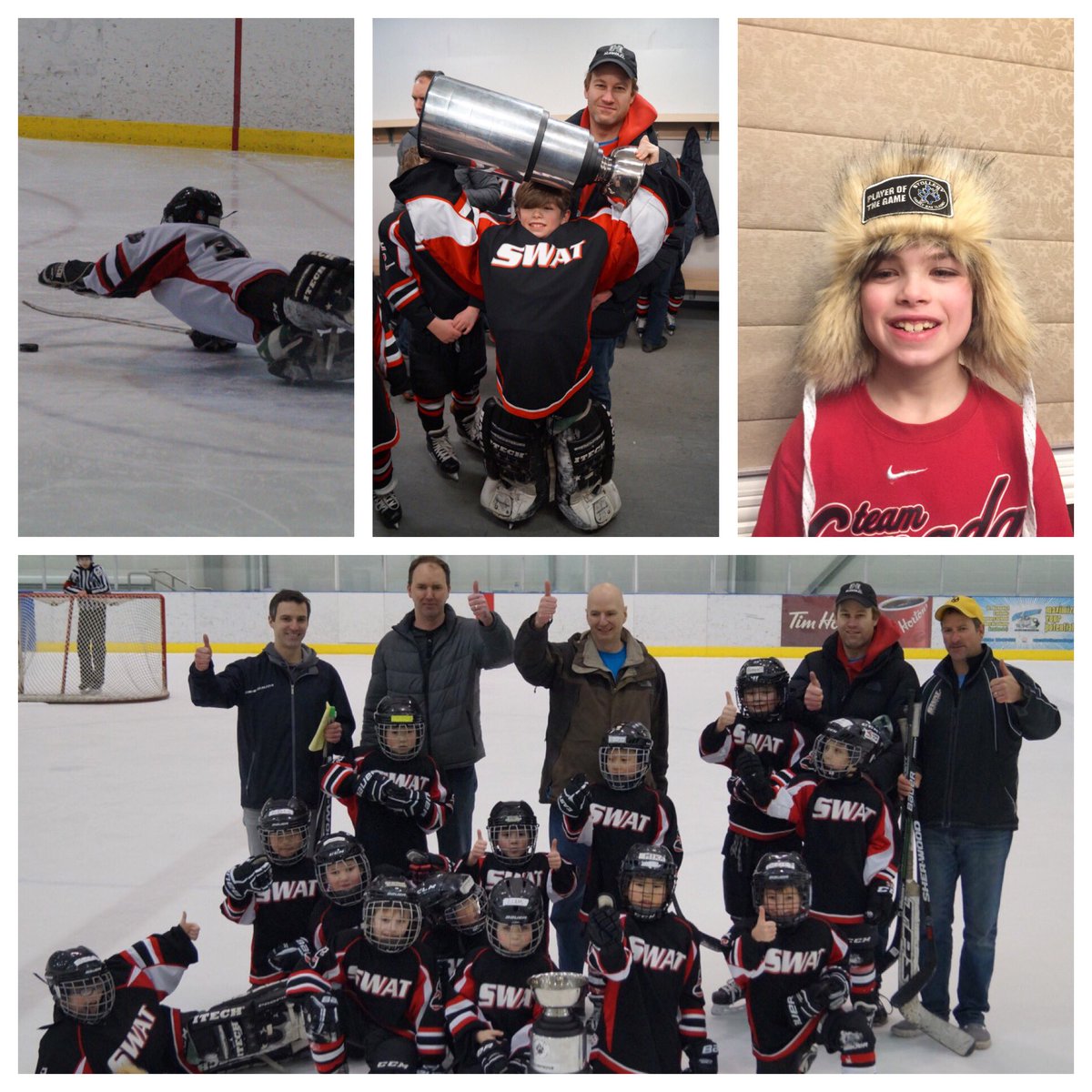Proud Dad/coach with son winning <a href="/FamDayClassic/">Family Day Classic</a> tournament and getting #MVP with all proceeds benefitting <a href="/StolleryKids/">Stollery Kids</a> .  #GreatCause