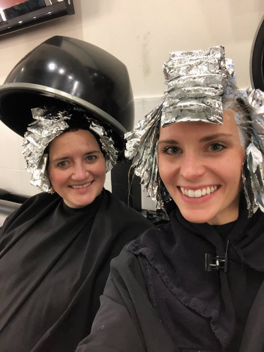 dhs_kay's tweet photo. MacKay and Coffey getting Crazy for a Cure to raise awareness for the Leukemia & Lymphoma Society #penniesforpatients #kayclub #sponsorlife @DerbyHighSchool https://t.co/uS55q5moPV