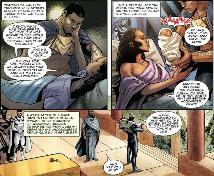 Marvel Facts & News on Twitter: "Although T'Challa may see Ramonda as his mother, she is actually T'Chaka's third wife. T'Challa's mother and T' Chaka's first wife, N'yami, died from the pains of