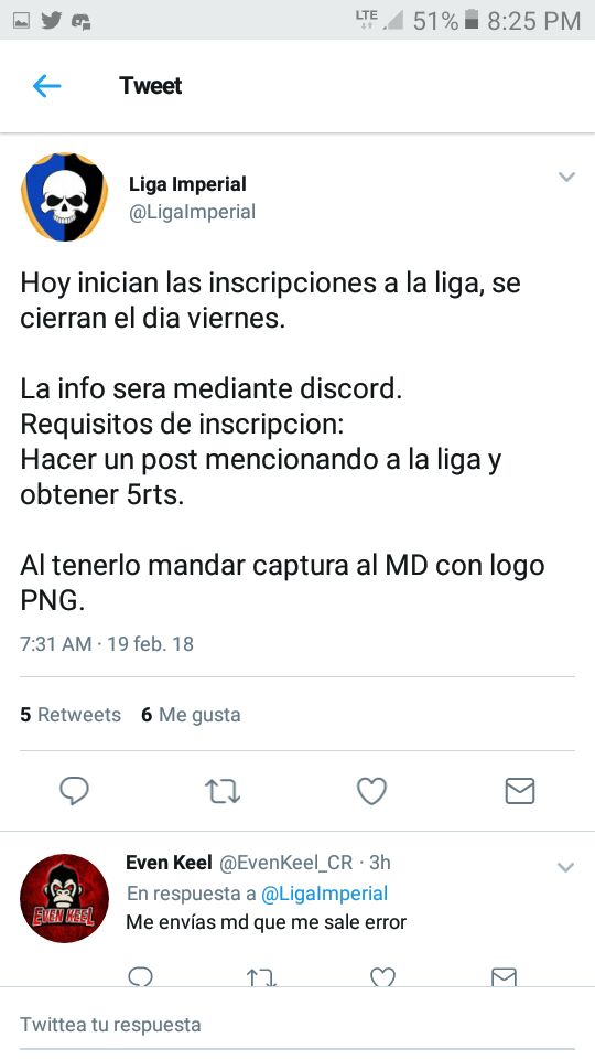 #AyudaBrous

Necesitamos 5 rts Para Entrar a  La <a href="/LigaImperial/">Liga Imperial</a>