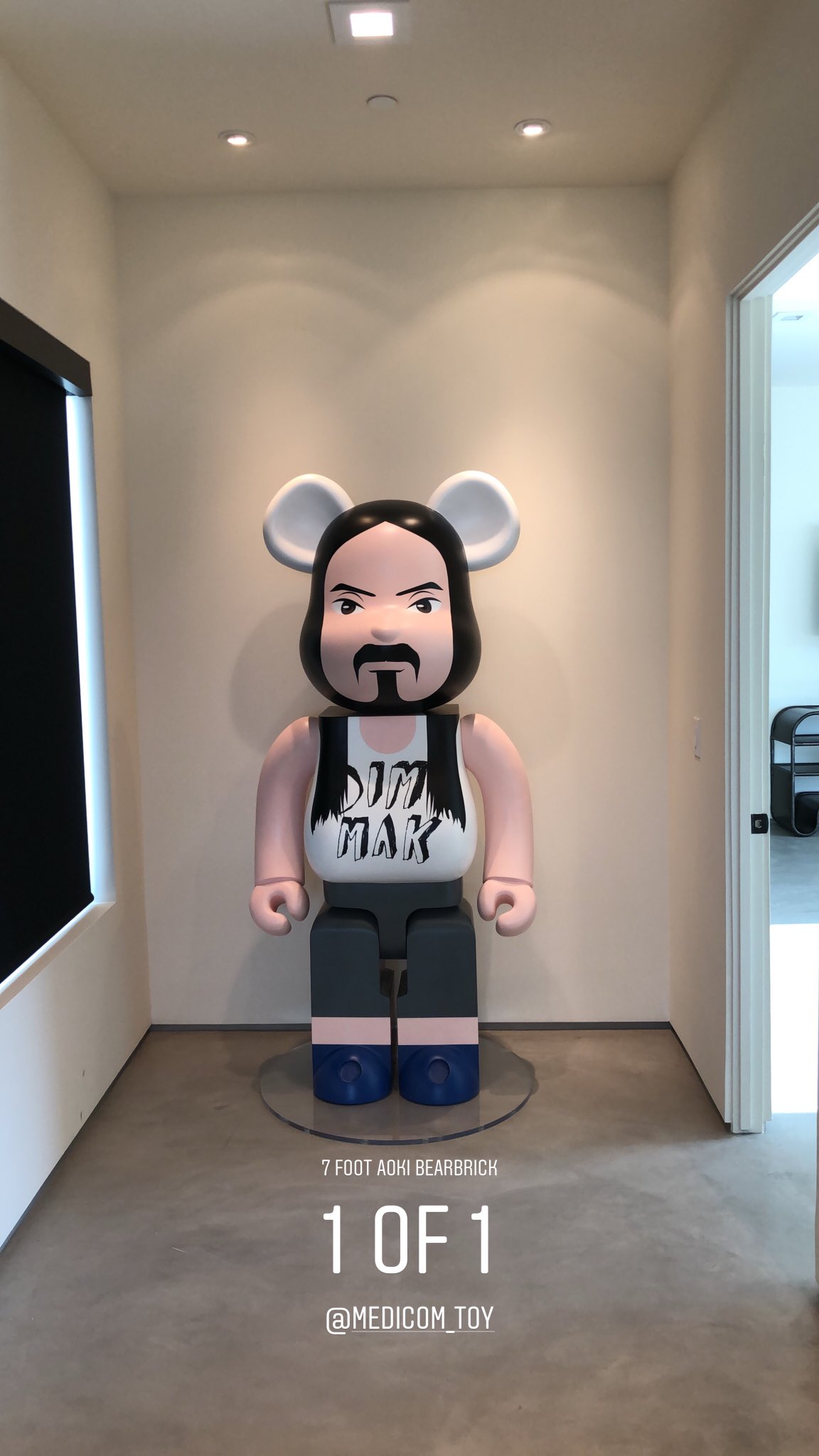 MEDICOM TOY - BE@RBRICK Steve Aoki 400％ Steve Aoki 400% Be@rbrick Bearbrick Medicom Toy Rare Limited