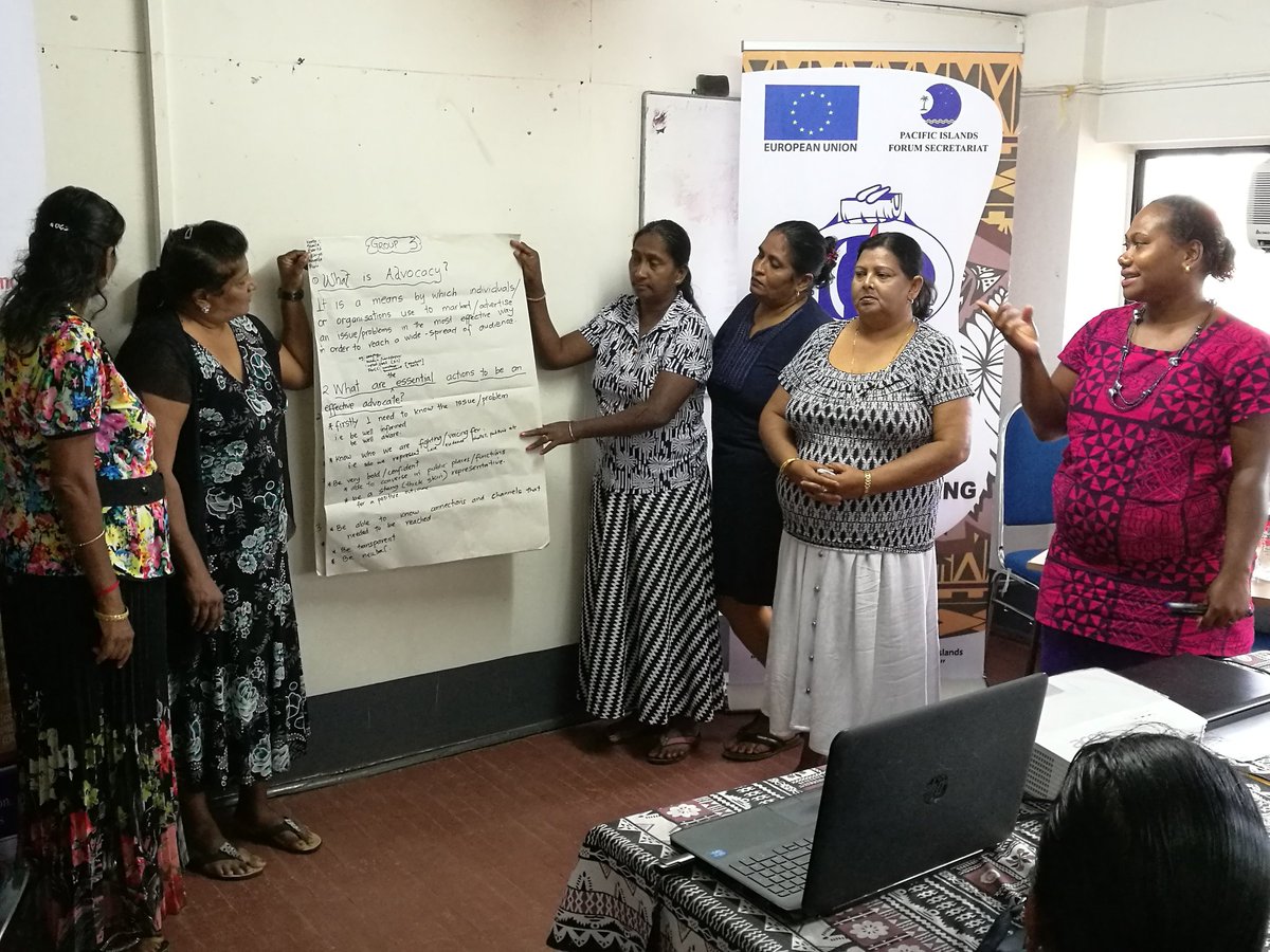 MaharajNeil's tweet photo. Learning advocacy and coalition building skills on day two of the District Level Policy Dialogue Forum in Rakiraki-Tavua Districts funded by @ForumSEC &amp; @EUPasifika @eucufiji coordinated by @FijiCouncil
@gogohut
#advocacy #coalitionbuilding https://t.co/sM8Xi2lpdg