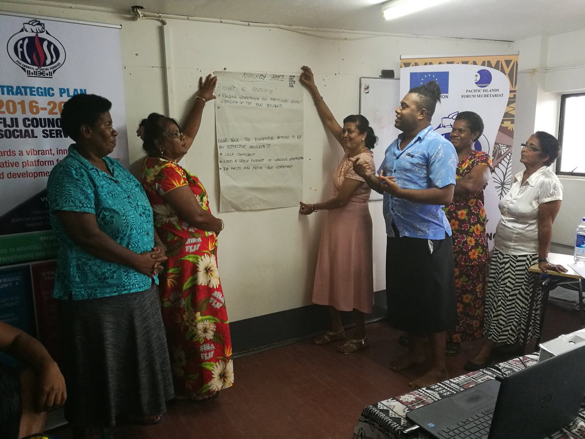 MaharajNeil's tweet photo. Learning advocacy and coalition building skills on day two of the District Level Policy Dialogue Forum in Rakiraki-Tavua Districts funded by @ForumSEC &amp; @EUPasifika @eucufiji coordinated by @FijiCouncil
@gogohut
#advocacy #coalitionbuilding https://t.co/sM8Xi2lpdg