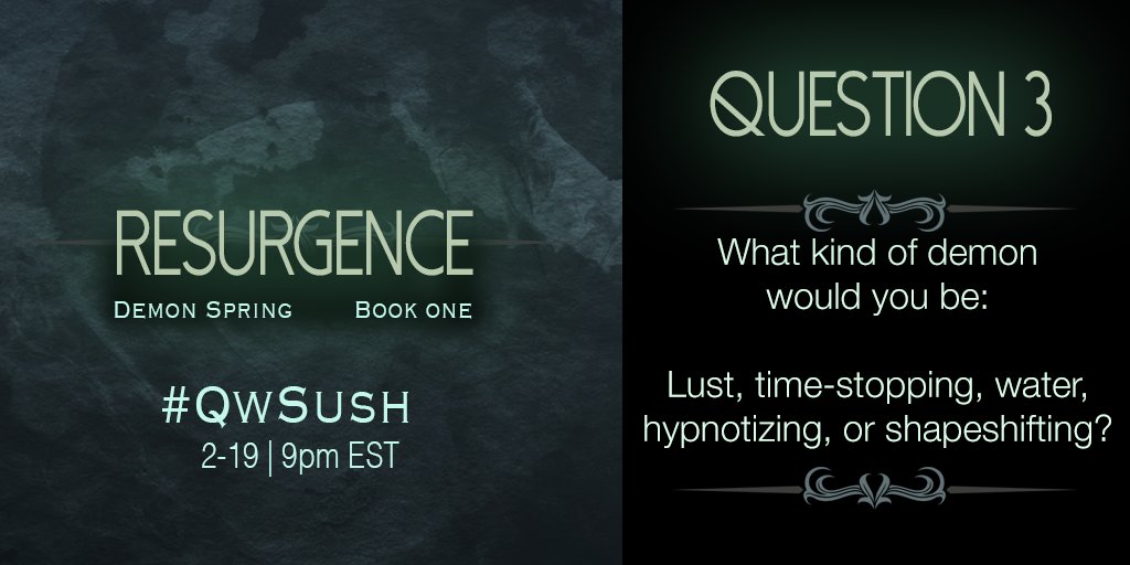 sushstreetteam's tweet photo. Question 3: Lilin (lust), athtar (time-stopping), kappa (water), eloko (hypnotic), or shapeshifting (nox) - Which would you be? #QwSush https://t.co/zIAt0TjGFo