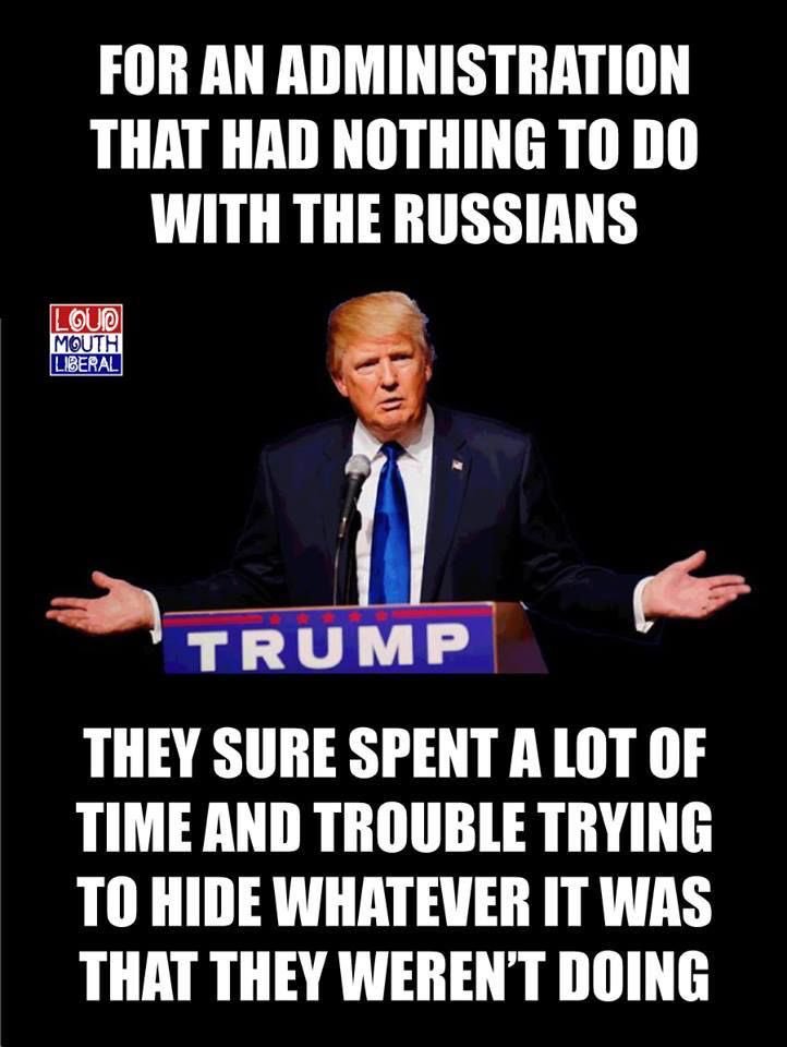 dmw19's tweet photo. Trump is hiding something the Russians have on him, and he knows that the longer Mueller’s investigation continues, the more likely Mueller will find and expose it. #MuellerTime #LockThatAssUp #ICantWait https://t.co/gnczo3ARES https://t.co/9Ly1q7K5bl