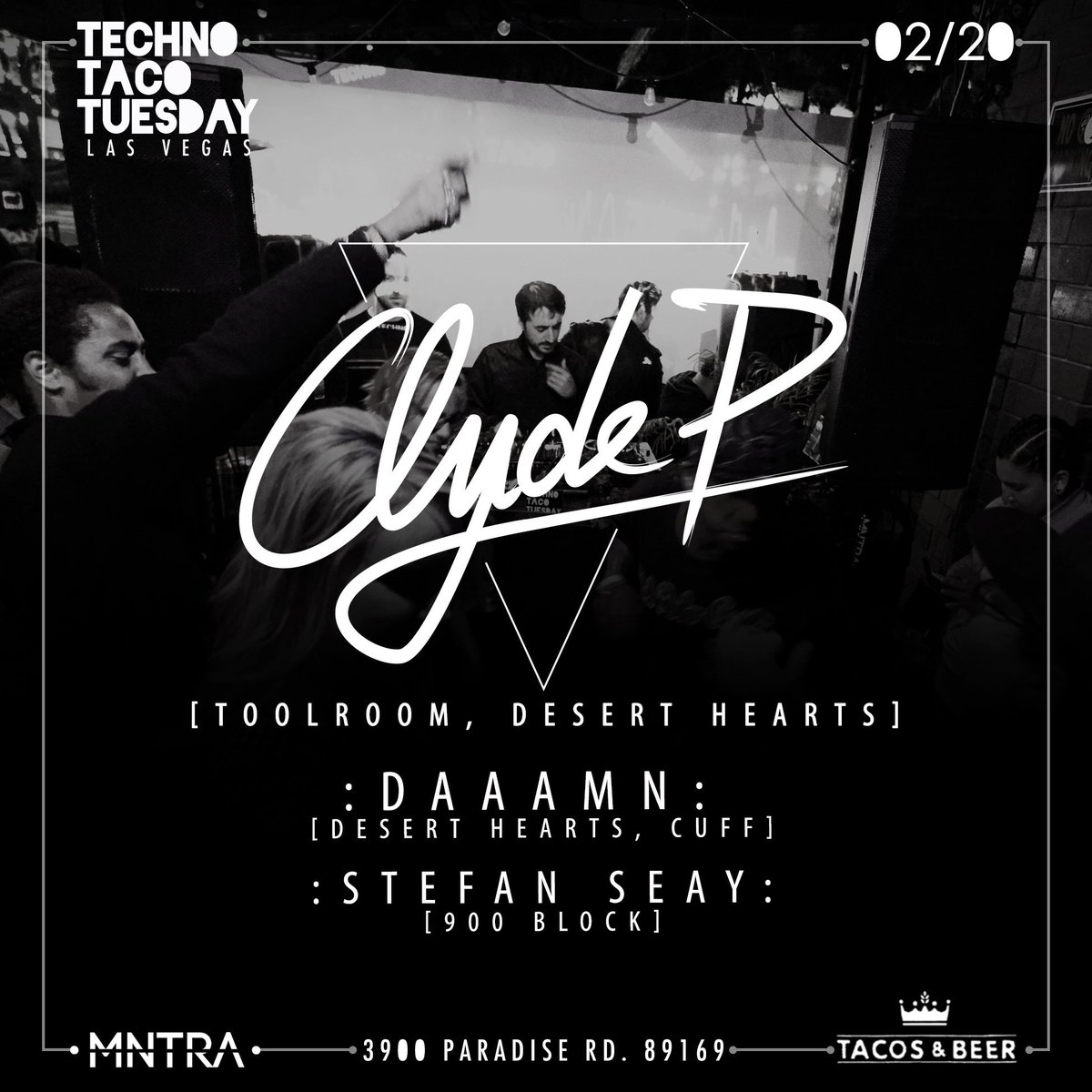 Stacked lineup tomorrow as <a href="/clydepmusic/">Clyde P</a>, <a href="/IamDaaamn/">Daaamn</a>, and Stefan Seay take over the patio all night long! #SeeYouOnTheDanceFloor