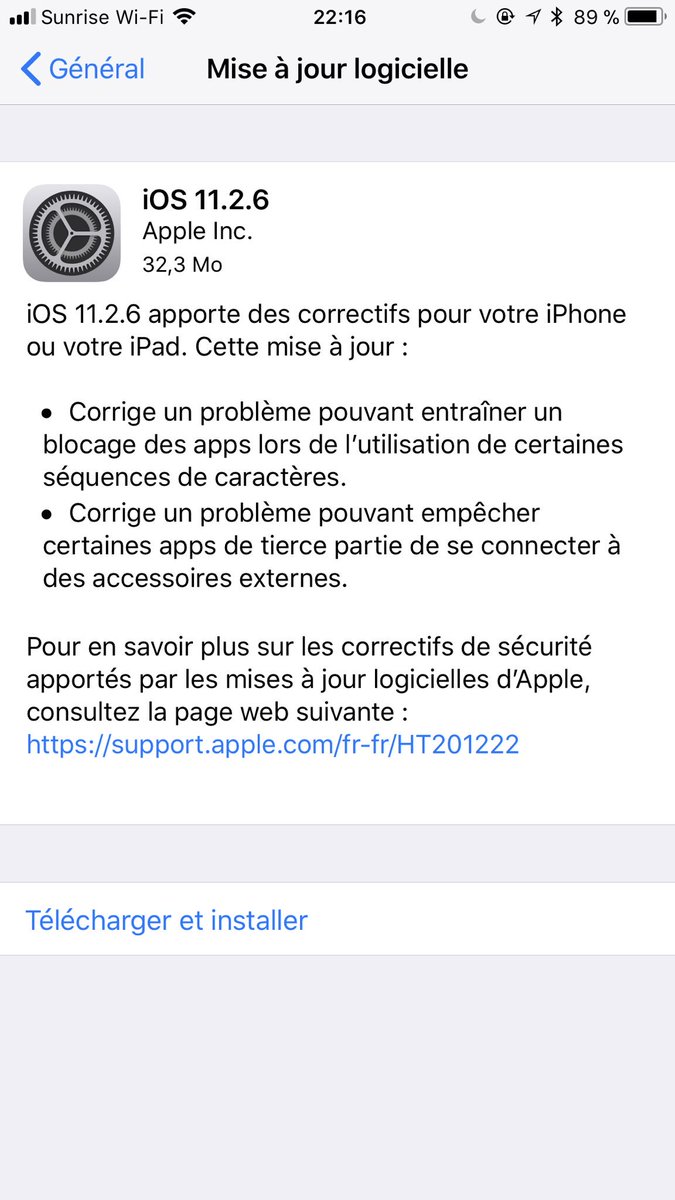 FabienWannerOFF's tweet image. iOS 11.2.6 Is Now Available For Public #apple #ios #ios1126 #iphone #ipad #devcenter ©