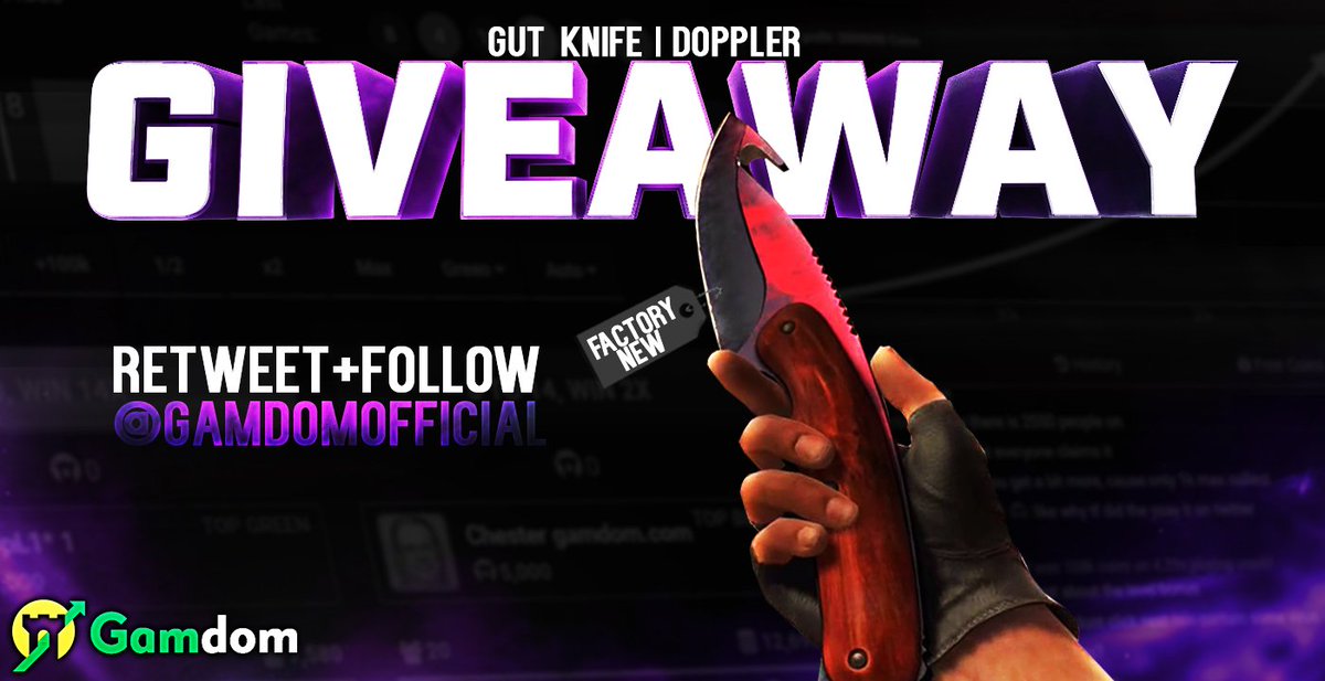 💎 DAILY Giveaway 💎

🗡️ Factory New ★ Gut Knife | Doppler 🗡️

✅ Retweet
✅ Follow us
✅ Reply with First, 3rd and 5⃣th character of your "@"Twitter(In Order)

Winner will be picked in 24 hours Good luck everyone!