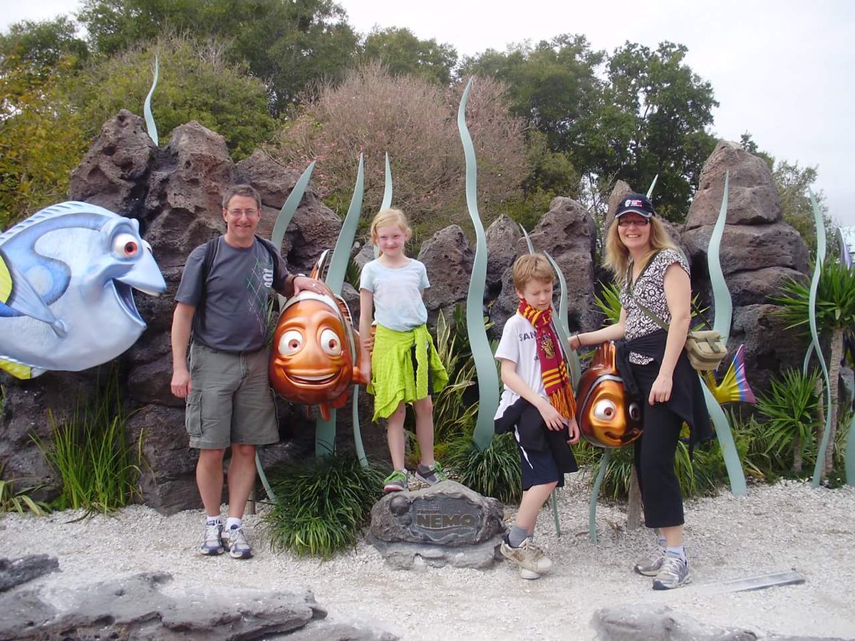 HorizonPlayers's tweet photo. Usula Phillips plays Mom in our upcoming show, "Leaving Iowa." She is seen here on a real family vacation.  Come check out this #comedy May 3, 4 and 5 at Horizon Stage! #theatre #yegtheatre #sprucegrove #stonyplain #parklandcounty #livetheatre #father #dad #familyvacations #funny https://t.co/8t5MlfXGIP