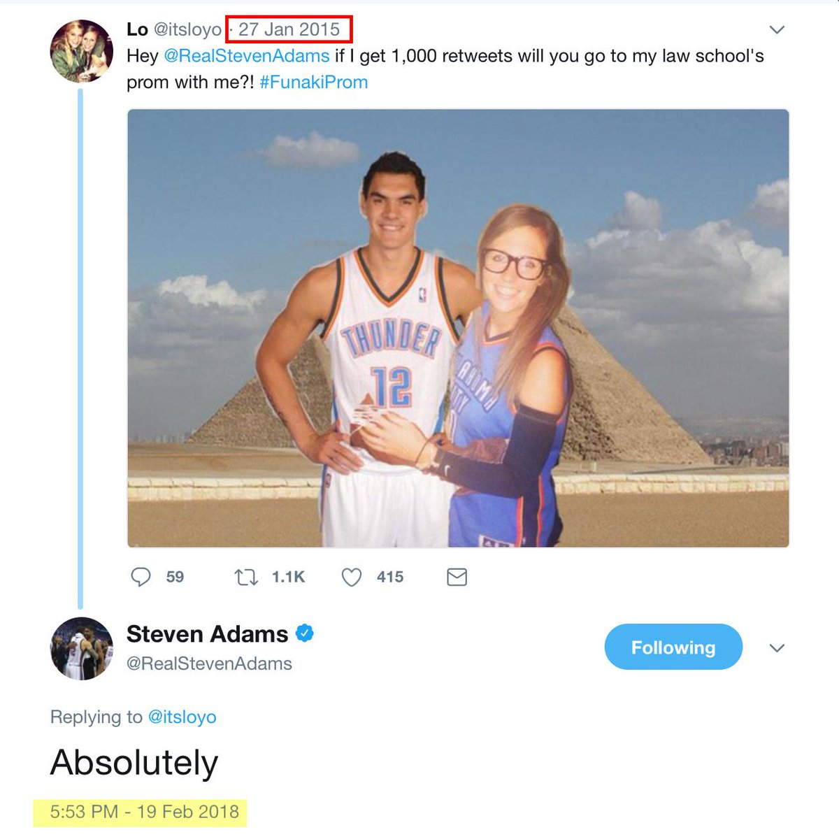 espn's tweet image. .@RealStevenAdams said yes ... 3 years later 😂