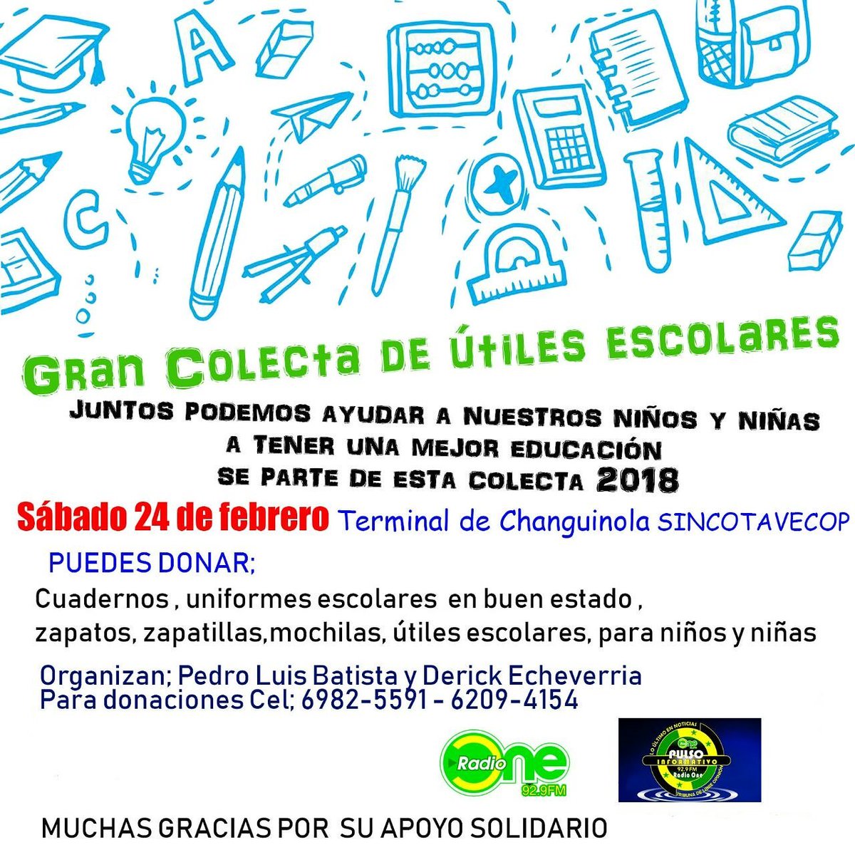 obando_naomi's tweet photo. Hola quiero pedir tu contribucion para con esta noble causa ya que harias a un niño feliz en este año escolar 2018 😉 animate por la educacion de los niños 🤗 https://t.co/RZiP0eUKYQ