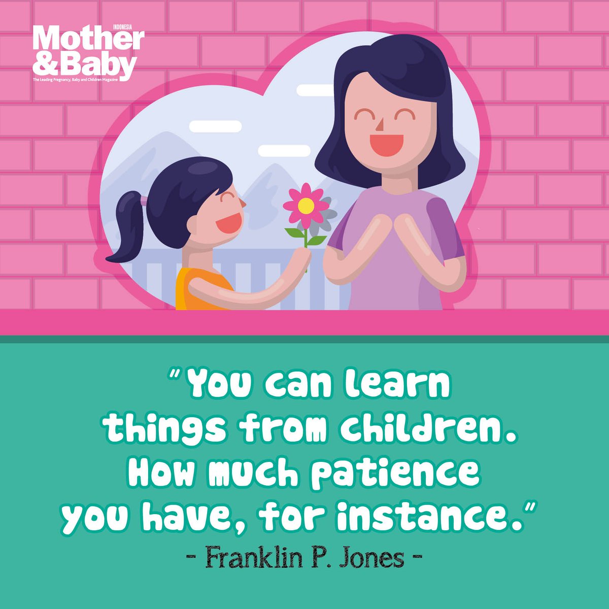motherandbeyond's tweet photo. Walaupun kadang emosi Moms meningkat, tetapi jangan sampai memarahi Si Kecil dengan berlebihan. Ini adalah bagian dari kehidupan sebagai seorang
ibu. Masa-masa ini akan terlewati, kuncinya adalah sabar :) #QuotesMB https://t.co/QOBOPr9w3d