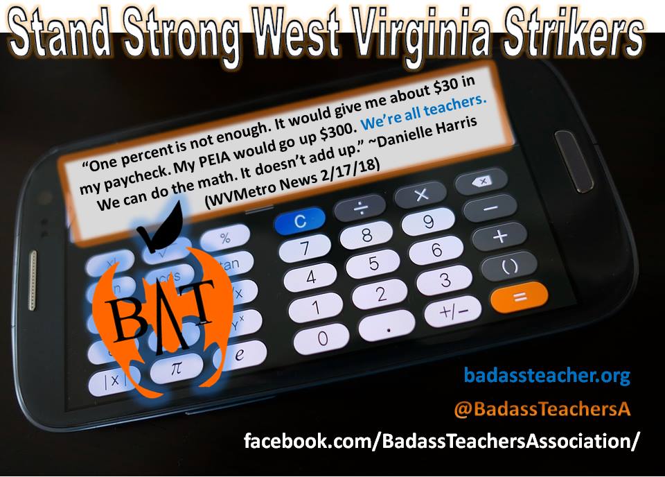AFTBATcaucus's tweet image. Always thinking of kids - Teachers in WV, preparing to strike, are buying food for their students so they won’t miss meals while teachers are out. wjla.com/news/local/w-v… @WVBats @BadassTeachersA #TBATs