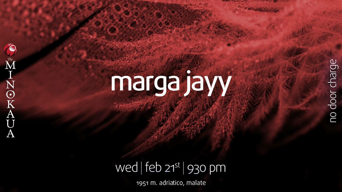 Tomorrow at <a href="/theminokaua/">The Minokaua</a>! <a href="/BradBakitoy/">Brad Coronel</a> 🎹 <a href="/Christianreli/">Christian reli</a>🥁