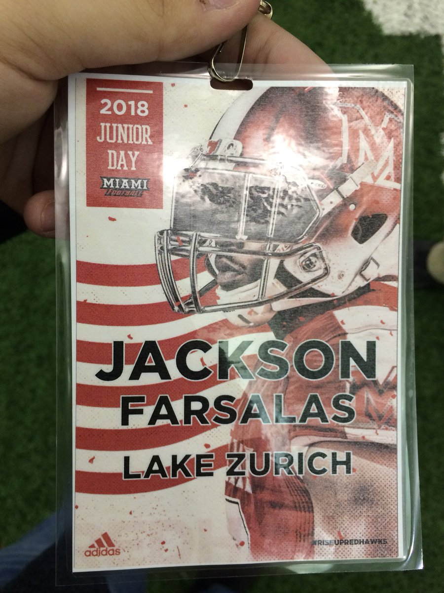 Farsalas93's tweet photo. Had a wonderful time at Miami of Ohio’s junior day today! Thank you to @IDMiamiFootball for the invite. Hope to be back soon! https://t.co/DUiCUUGSoA