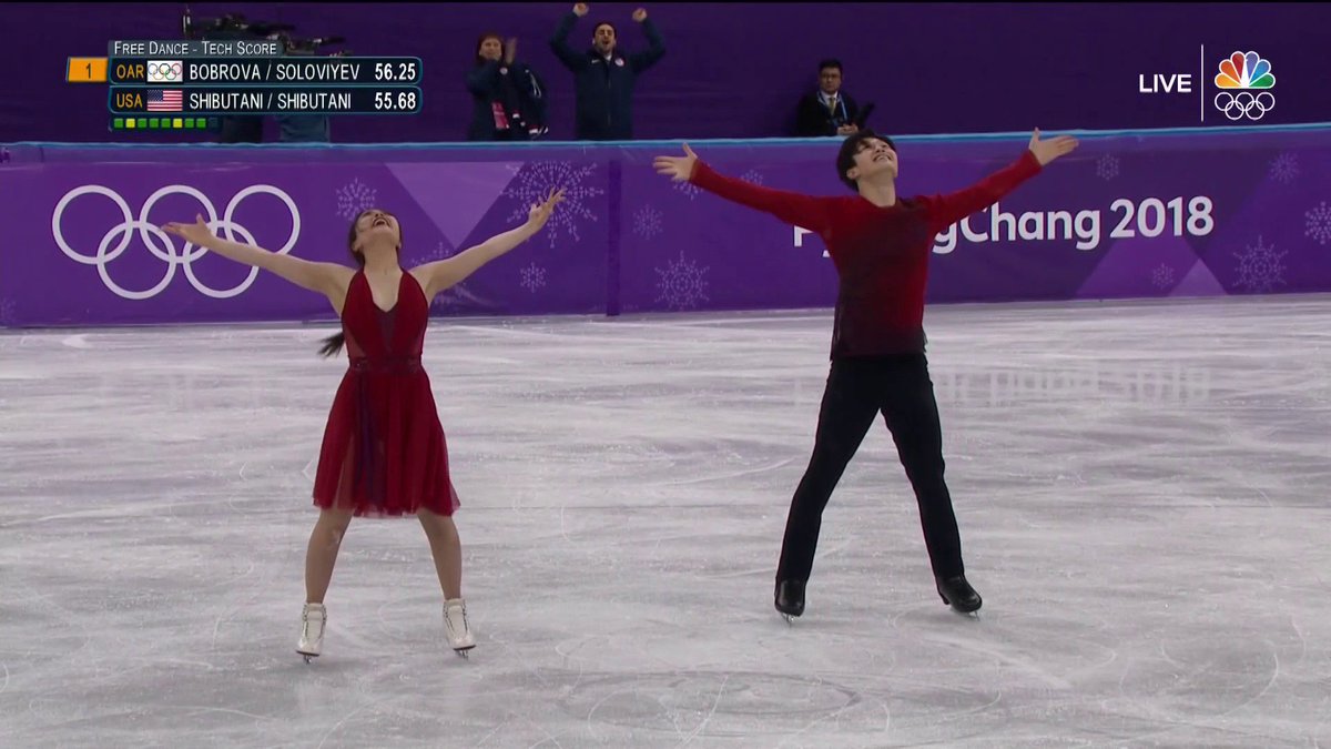 NBCOlympics's tweet photo. 👏👏👏 #ShibSibs https://t.co/7R2AUct3JW