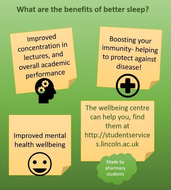 MpharmHealth's tweet photo. #SleeplessStudents, what are the benefits of better sleep? #PharmacyStudents https://t.co/wURUUK3Ofb