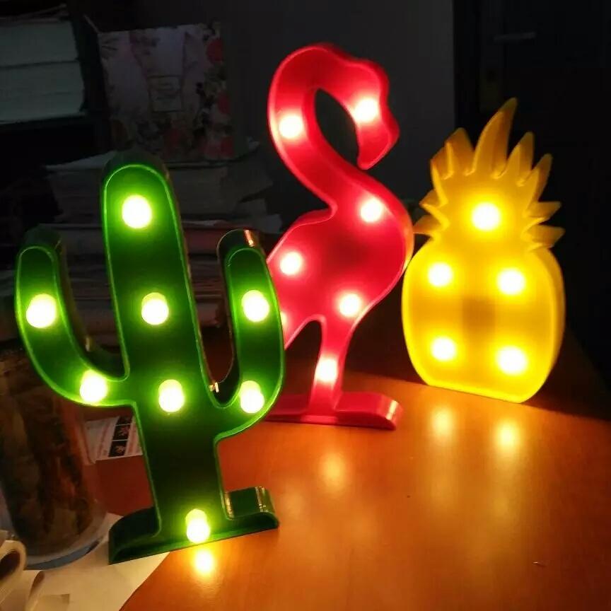 nbakilight's tweet image. #flamingolight #cactuslight #pineapplelight #tropicallights #Akilight