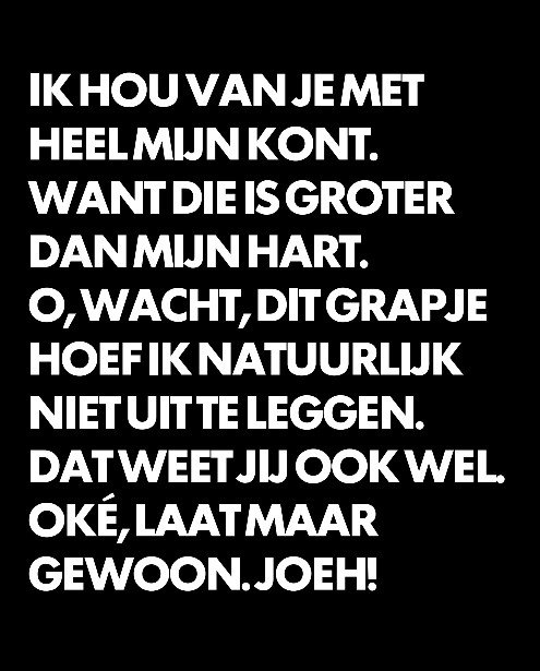 Niets dan liefde😂😍🤗#romantisch #liefde #quote
Boek: bit.ly/2FqYpwk