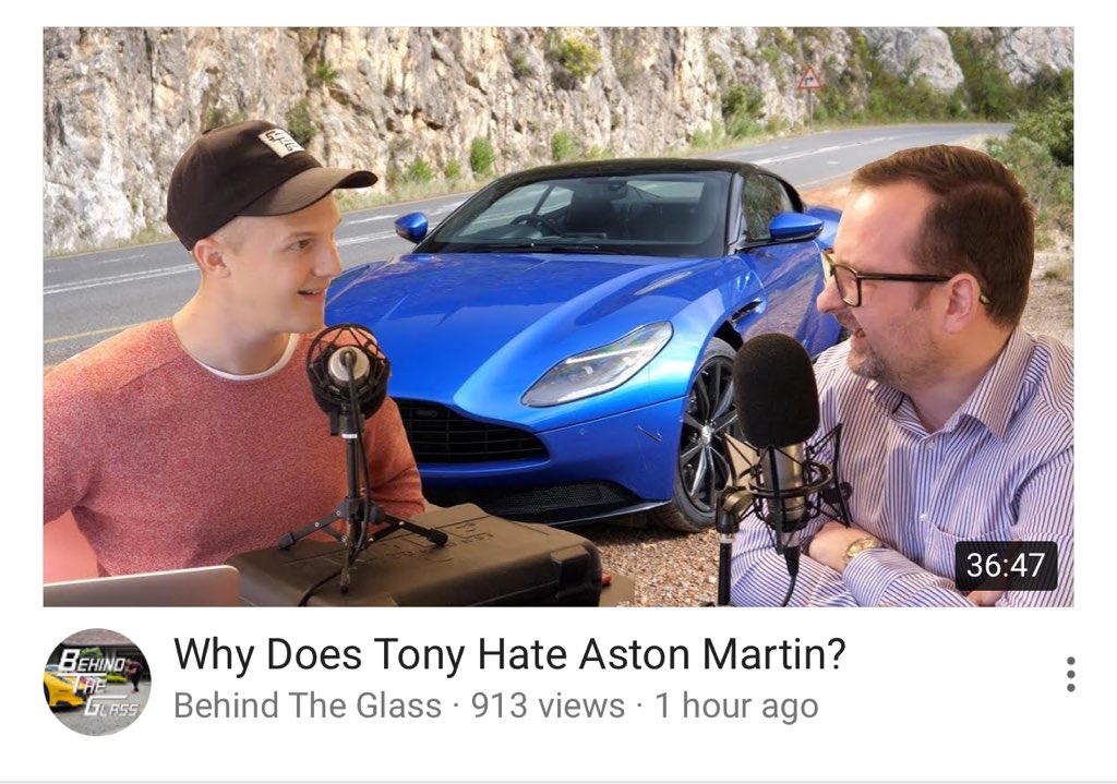 New PODCAST now LIVE! Join Tony and I as we discuss why he is not an Aston Martin fan, the Ferrari Portofino, Porsche Panamera SportTurismo and GT2RS amongst other things; youtu.be/9UJUKTo5kK0