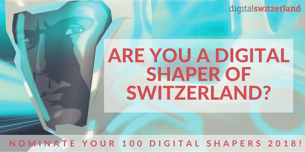 Who are the brightest minds, the most creative thinkers &amp; visionary pioneers when it comes to #Digitalinnovation in🇨🇭? Do you have an ideal candidate in mind (it might be you)? Follow the link: bit.ly/2oi3tMo - Deadline: end of February. #DigitalShaper