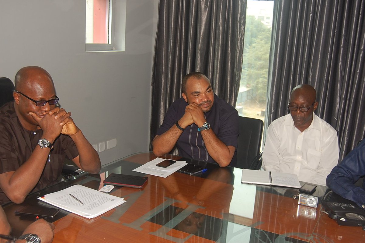 pengassan1's tweet photo. The leadership of PENGASSAN under its President, Comrade Francis Olabode  Johnson, paid a courtesy visit to the haed office of Media Trust  Limited publishers of Daily Trust Newspapers in Abuja https://t.co/ah4VqOkKmm