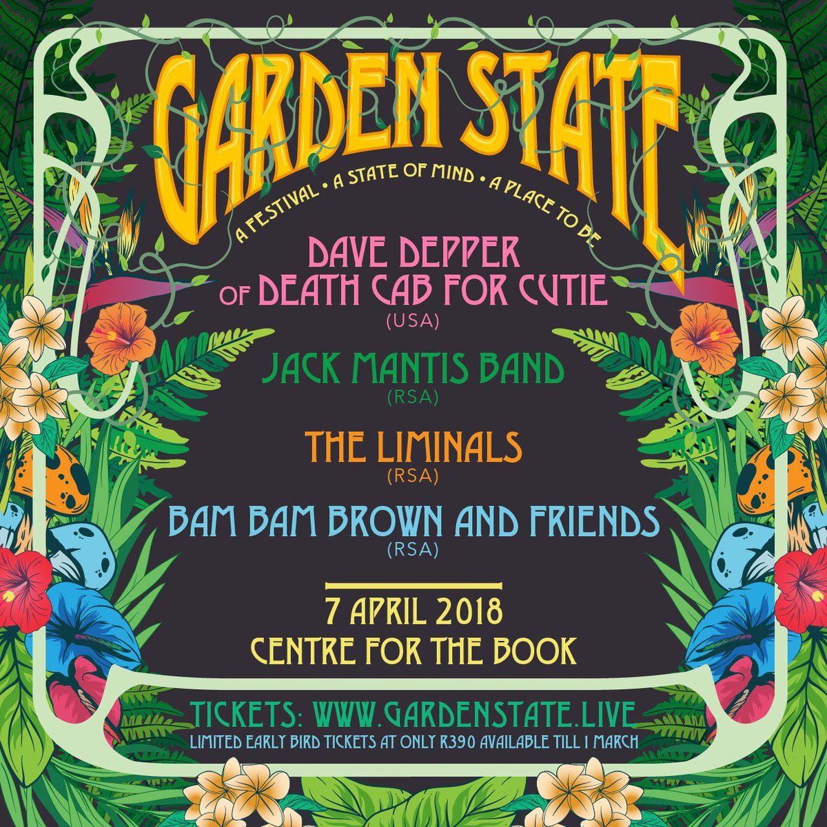 gardenstatelive's tweet image. 🦅🌱 The final sonic wave is live! Hold on to your coat tails and please decide right now which dancing shoes you'll be polishing up! Friendly nudge - there are only THREE HUNDRED TICKETS available for this event. gardenstate.live