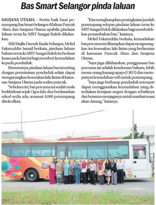 Smart_Selangor's tweet image. Penduduk Puncak Alam dan Saujana Utama ambil maklum, anda boleh naik Bas Smart Selangor terus ke MRT Sungai Buloh sekarang 😄

#SmartSelangor #BasSmartSelangor #SITS #PuncakAlam #SaujanaUtama #MRT