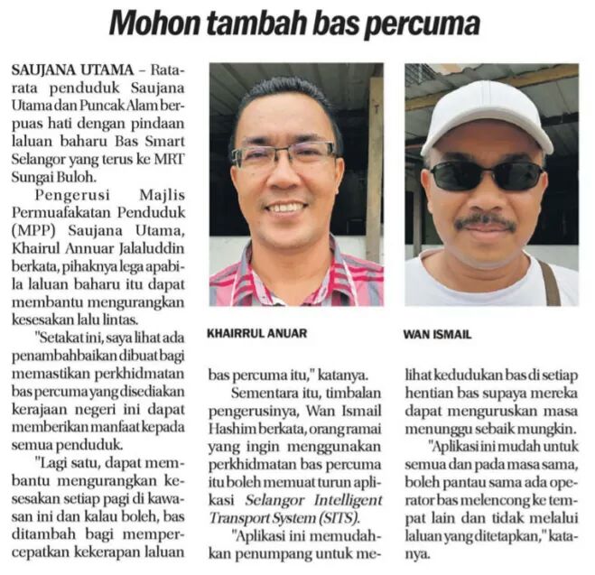 Smart_Selangor's tweet image. Penduduk Puncak Alam dan Saujana Utama ambil maklum, anda boleh naik Bas Smart Selangor terus ke MRT Sungai Buloh sekarang 😄

#SmartSelangor #BasSmartSelangor #SITS #PuncakAlam #SaujanaUtama #MRT