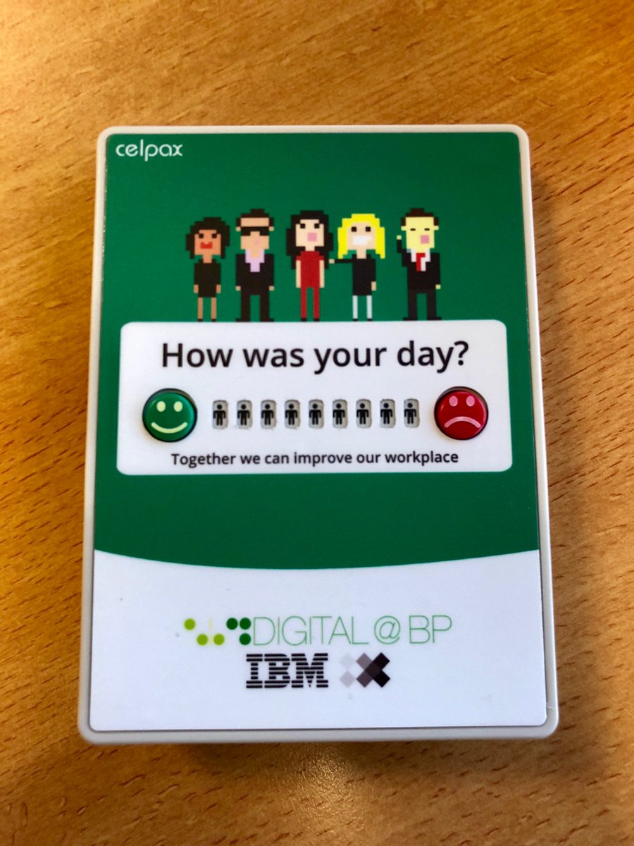 rabh's tweet image. Looking forward to trying out this neat solution from @celpax, to track employee mood at our workplace