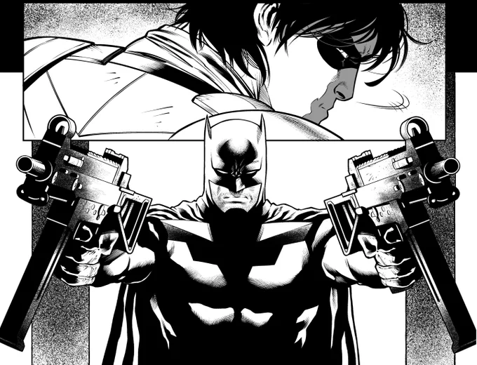 Injustice 2 #46 is out! Here's a couple of panels from this chapter in B&amp;W, pencils by Dani Sampere. 