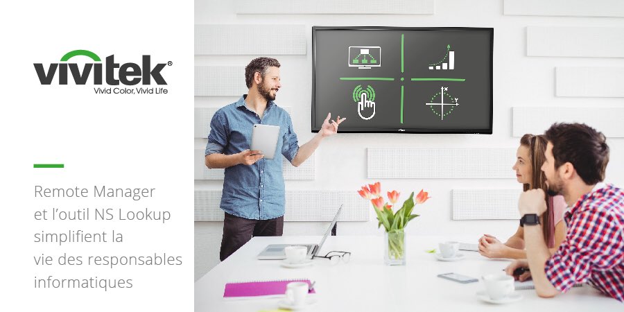 VivitekFrance's tweet photo. Vous êtes #responsable #informatique? Consultez le #CollaborationBlog de Vivitek et découvrez comment #RemoteManager et #NSlookup peuvent vous simplifier la vie: https://t.co/WUMMeFdW3w https://t.co/XB9xp0cwSs