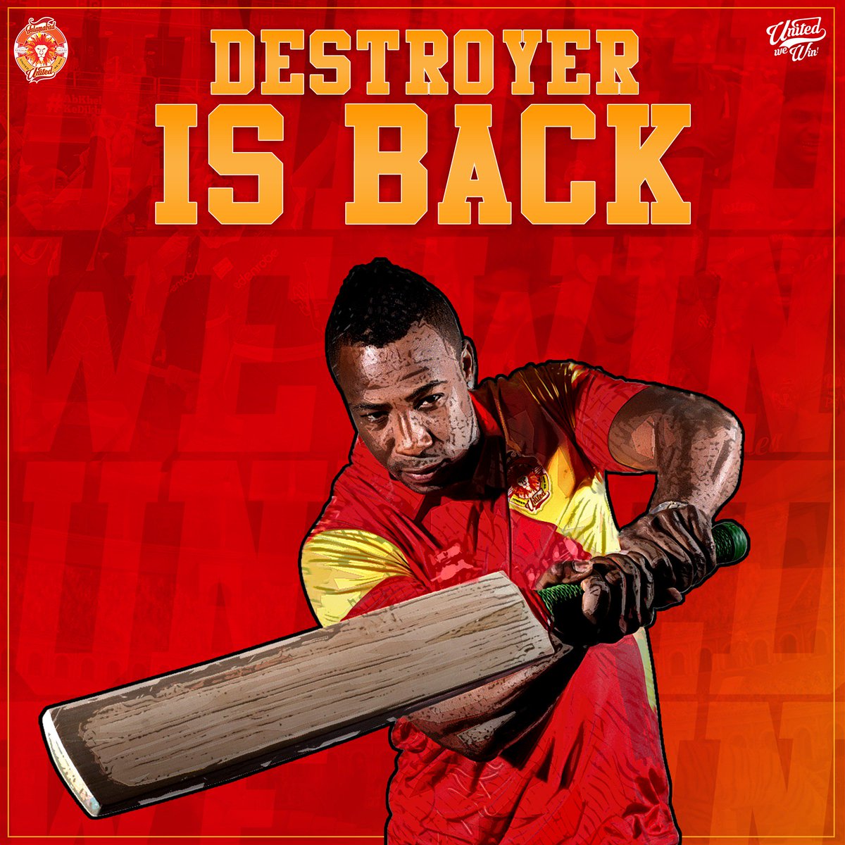 #DESTROYER IS BACK! @Russell12A is back for #HBLPSL 3! Are you ready to see him back in action? #UnitedWeWin #SherKiDhaar #DimaghSe