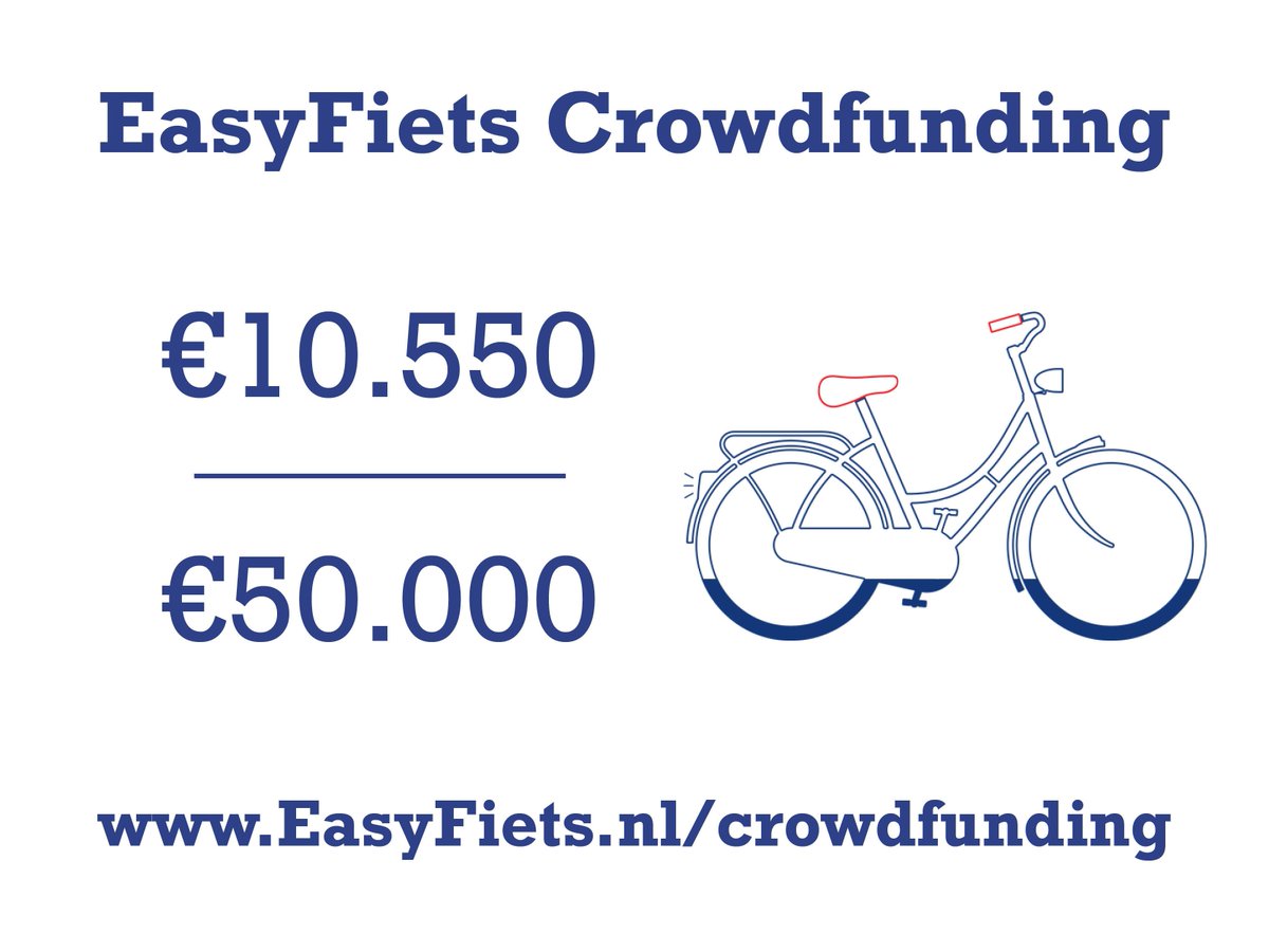 We zijn vanochtend de magische grens van €10.000 gepasseerd! We gaan als een raket! Nu op naar de €20.000! #crowdfunding #recyclefabriek #raket