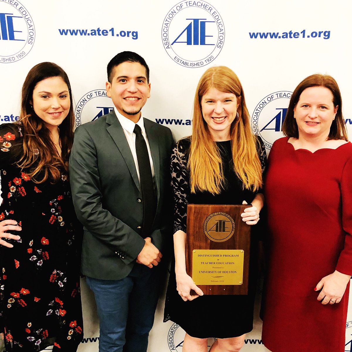 UHCOE's tweet photo. What an honor! We just won the Distinguished Program in Teacher Education Award from the Association of Teacher Educators. Congrats to leaders @AmberT_UH @smcaggie &amp; team! Because every child deserves access to a high-quality teacher...

#ATEVegas2018 @UHouston @UHpres https://t.co/N6B4yUEOC1