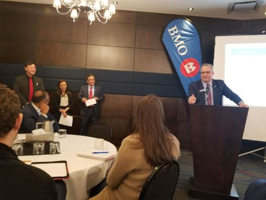 Surrey Fraser Valley Business Banking Team (Part of GVBB)'s recent tax seminar. Trusted adviser to our Business Banking clients and being Open for Business.