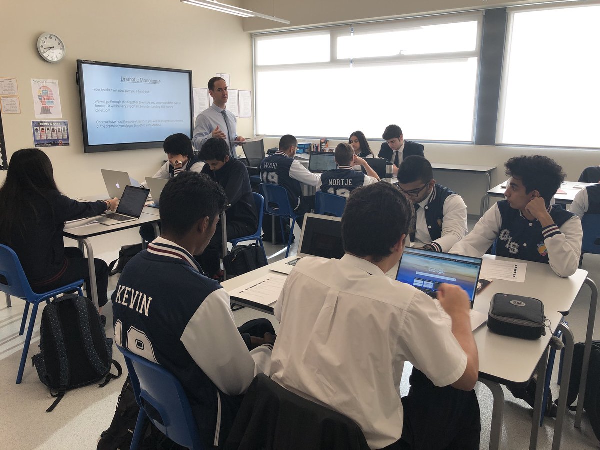 Great way to start my day - dropping into a brilliant DP English SL lesson and hearing our students communicating with such confidence when analysing poetry! #WeRGIS <a href="/mjnortonmedia/">Michael J Norton</a>