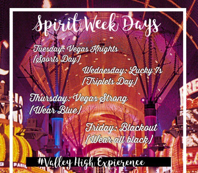 Don't forget @Valley_Vikings tomorrow kicks off our spirit week!!! Wear your favorite vegas sports team!!  #ValleyHighExperience <a href="/VHSIB/">VHS IB</a> <a href="/valleyhscheer/">Valley HS Cheer</a> <a href="/valleyhsbands/">Valley High School Bands</a> <a href="/Valley_Magnet/">Valley Magnet</a> @stuco_valley <a href="/ValleyDramaClub/">Valley Drama Club</a> @LVValleySports