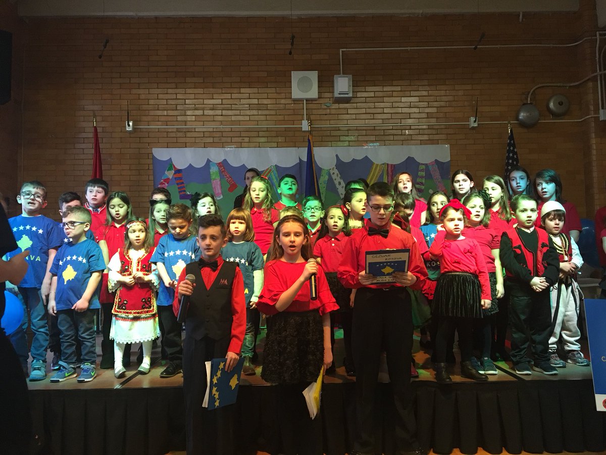 Teutasah's tweet photo. Independence week #Kosova10 #AlbaLife albanian school in Staten Island. Wonderful concert with amizing children and their teachers. Thanks to Kozeta and Qemal Zylo https://t.co/fhIHyO1vDM