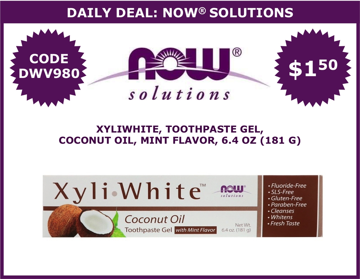 dwv980's tweet photo. 🍀DAILY DEAL: #NowFoods, #NowSolutions - https://t.co/zNpDPxM8nD
✅Ends 02/20 10:00 am PST
✅Use code DWV980
#IHerb #iHerbCode #Toothpaste #Gel #OralCare #DentalCare #CoconutOil #MintFlavor https://t.co/Nf6JAG6Fcc