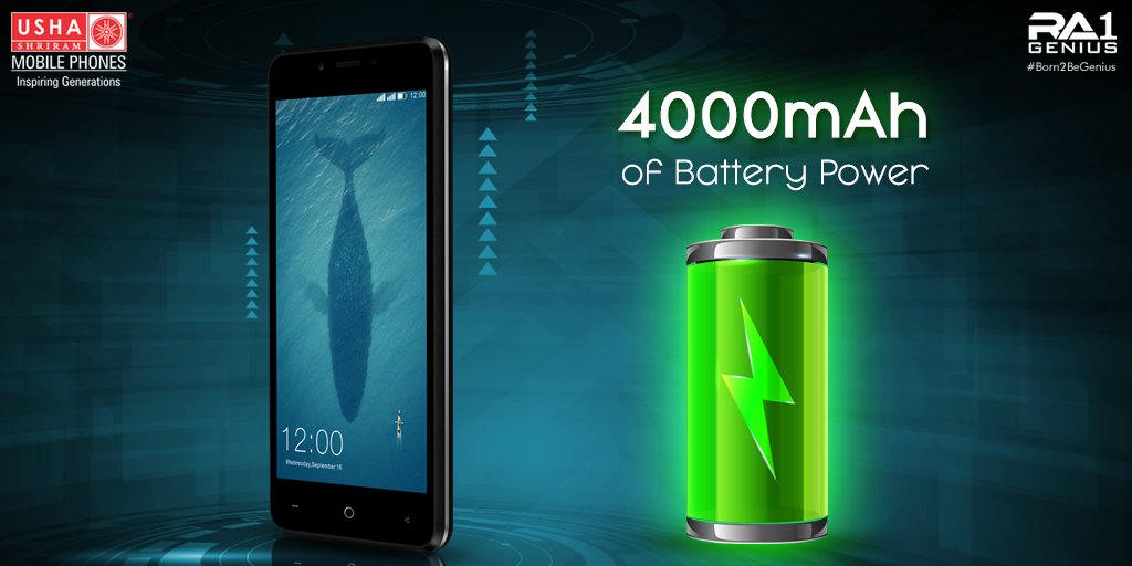 UshaShriramMobs's tweet photo. Charge RA-1 Genius once and just enjoy the benefits of having a powerful battery that will last for more than a day. 
#InspiringGenerations #Born2BeGenius https://t.co/21Ro8Q0Ny3