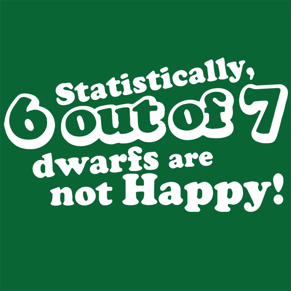 qCumberZA's tweet photo. Dwarf Statistics - T-Shirt

#statistics #statisticsmatter #statsporn #statsnerd #fairytale #dwarf #snowwhite #TrendyTuesday #TopicTuesday #dtg #dtgprinting #capetown #funny #fresh https://t.co/XU9wQEWJgi https://t.co/fc69ZbL24L