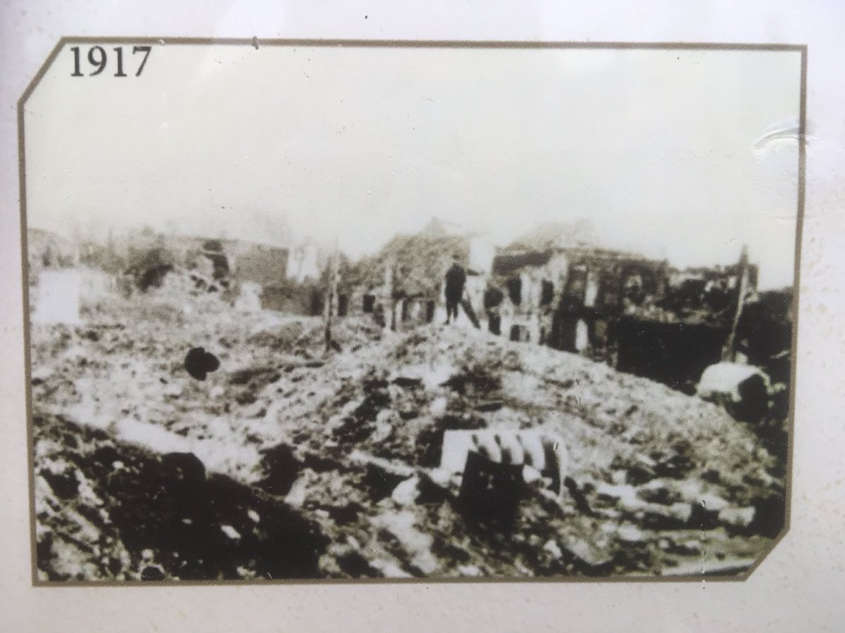 EdGreen9's tweet photo. Allen passed thru numerous small villages in the region whilst moving to the front. Most had been reduced to rubble. He stayed in barns and any old buildings that still stood https://t.co/W8em1QHNTU