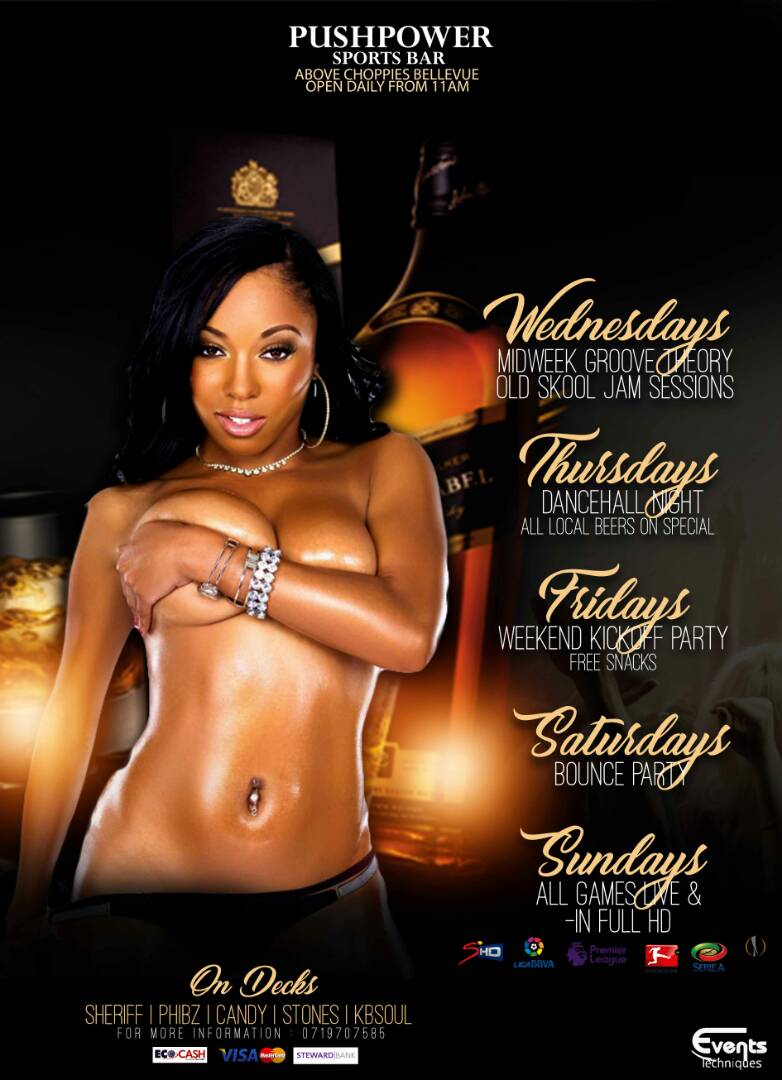 By the way don't 4get tonyt we take it on a different note Mid Tempo house vS Deep house we won't stop giving u good music with yo host Dj Candy (the drive time master) Proudly powered by Events Techniques