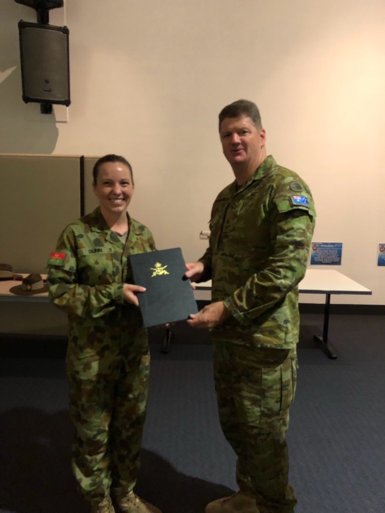 OldMechHead's tweet image. @comdforcomd took great pleasure today in recognising the efforts of Lt Alice Dunn with the presentation of a #FORCOMD Commendation @AustralianArmy #learn-to-lead @17CSSBDE
