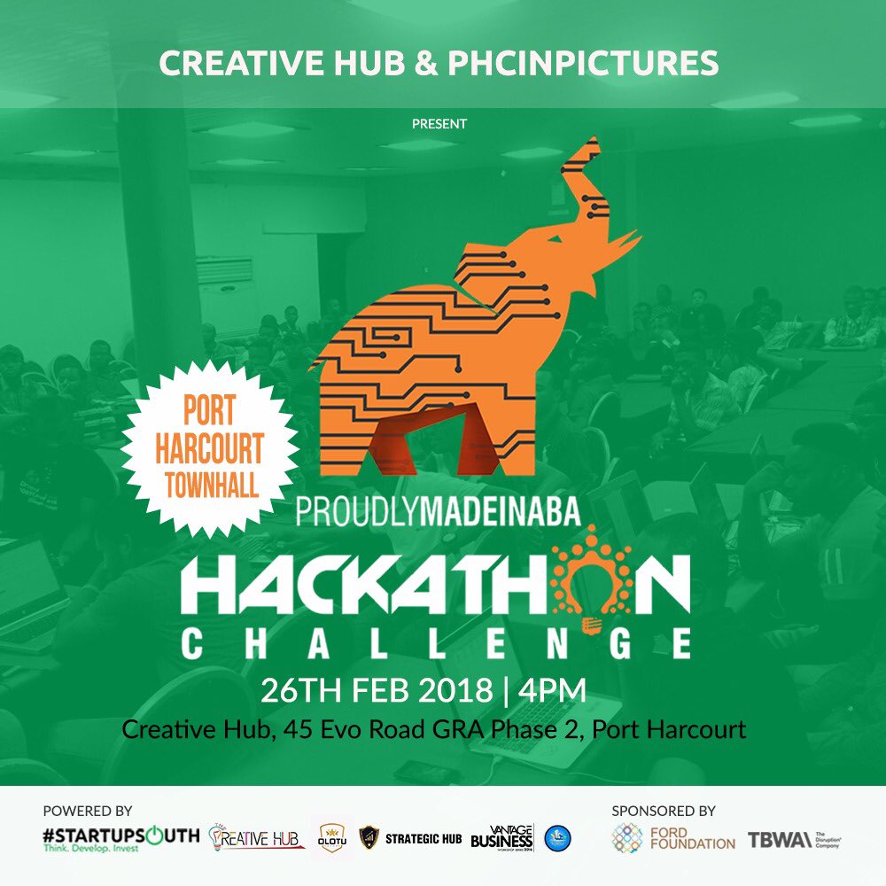 4kreport's tweet photo. #abahackathonchallenge Tour touches down Port-Harcourt in 6days. #kotasign #StartupSouth https://t.co/qaLVZM325W