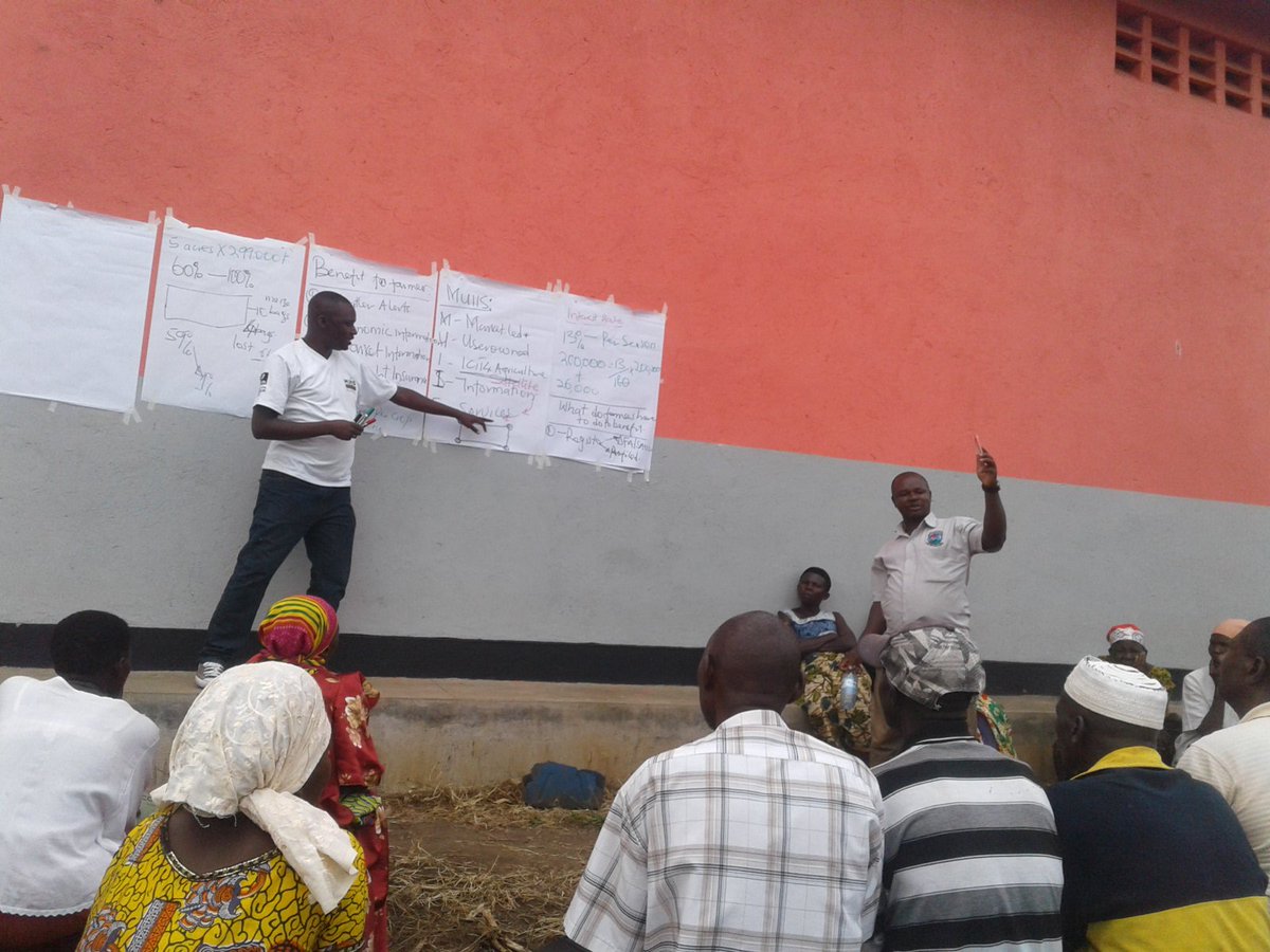 AcobiDC's tweet photo. MUIIS team mobilizing farmers at Rural Producer Organizations &amp; Farmer Group levels to subscribe &amp; benefit from MUIIS product Services season one 2018 i.e. Satellite Based Weather Tips, Crop Agronomic Tips, Index Drought Insurance, Market Linkages and Agricultural Input Loan. https://t.co/NdBhdBuB3T
