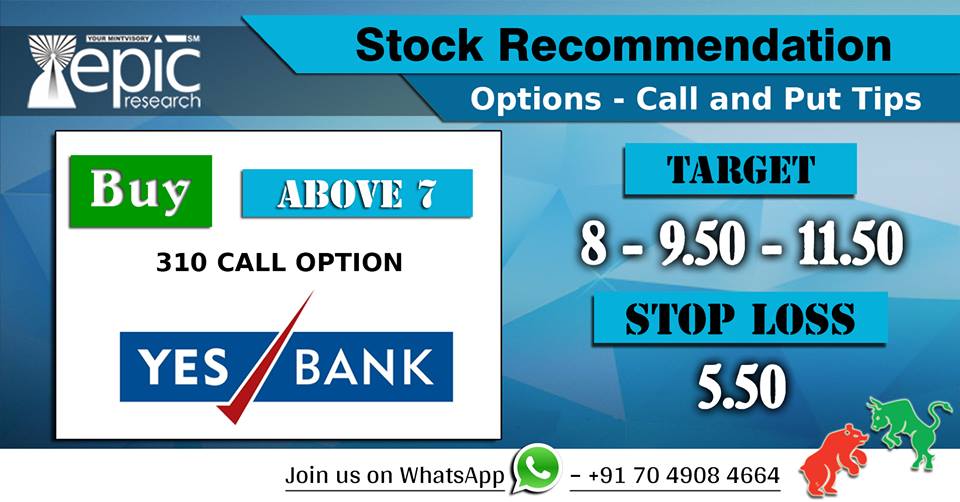 Epic_Research's tweet image. #EpicResearch #OptionsTips 20th February&apos;18 

#YesBank

For more join us on WhatsApp ✆ – 7049084664 or Visit goo.gl/BzO9Jo