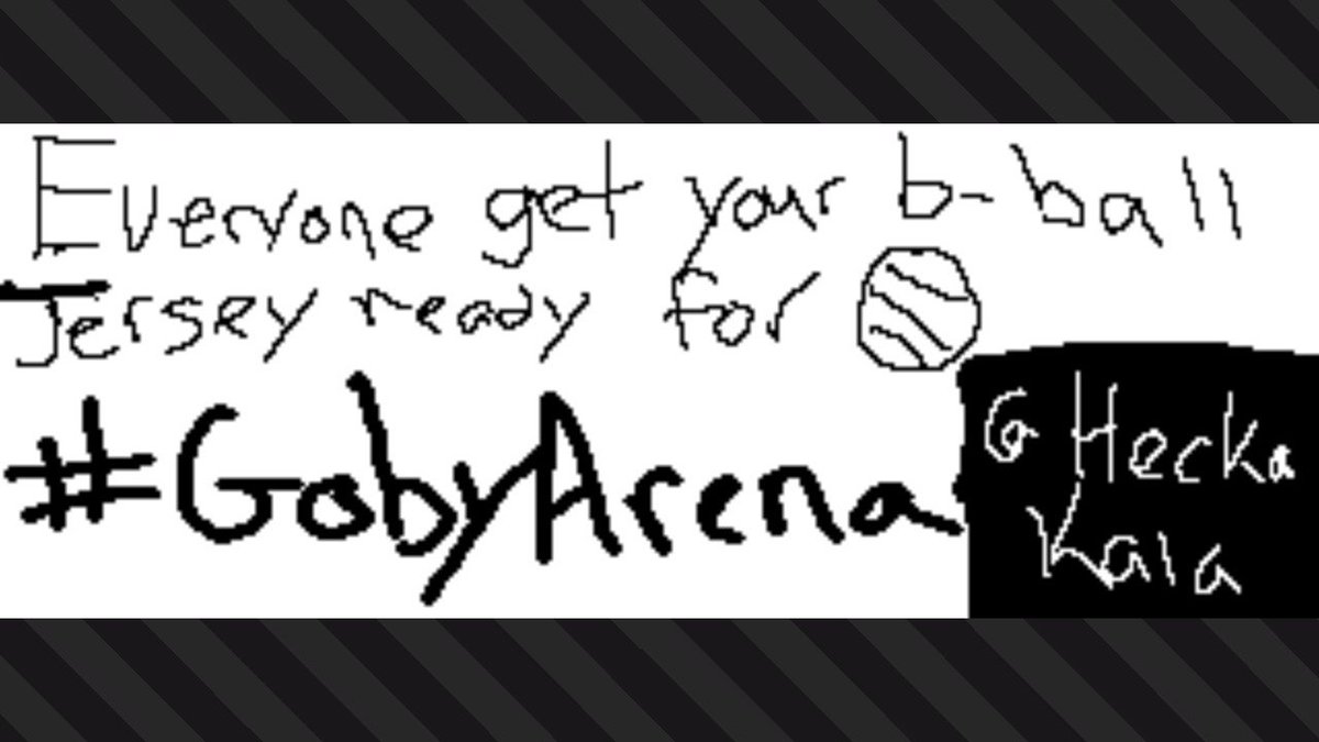 HeckaKala's tweet photo. It would be so cool if everyone was wearing their b-ball jersey on the release for #GobyArena !!!
#Splatoon2 #NintendoSwitch https://t.co/Msre7QXUcy