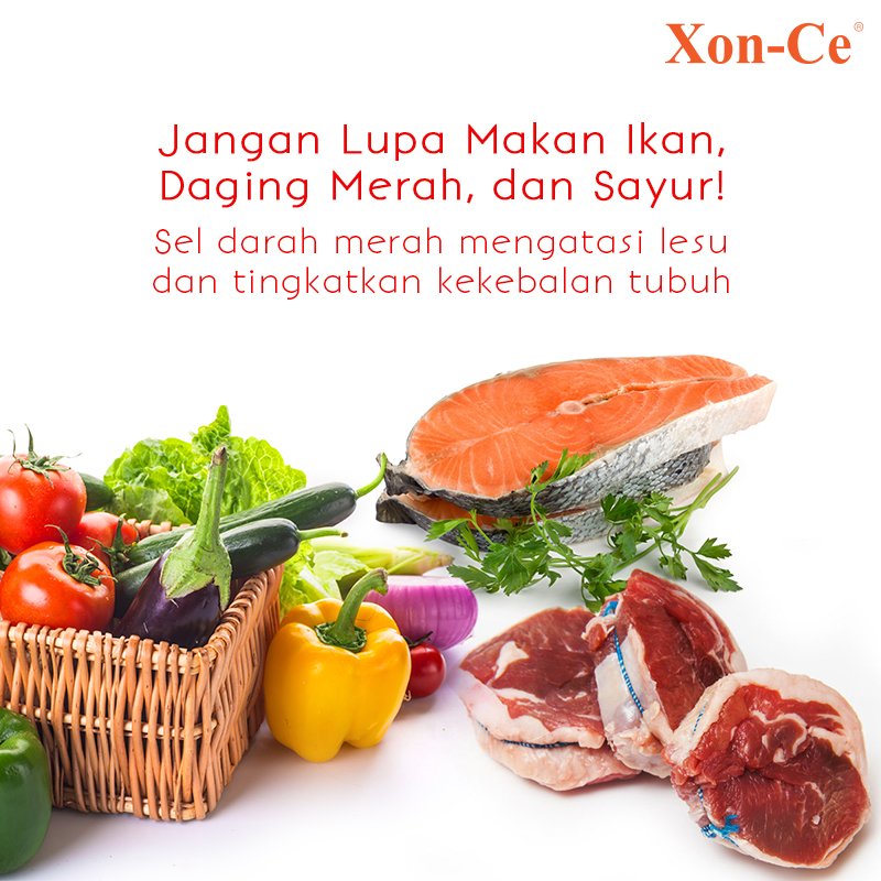 XON_CETIME's tweet photo. Sering merasa lesu? Coba penuhi asupan zat besi agar sel darah merah terus berproduksi, Sahabat Xonce https://t.co/XmW4OkcNNn